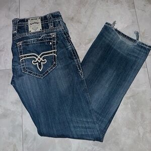 Rock Revival Men’s Denim Jeans size 34 waist Tucker Boot